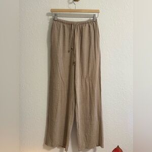 ZARA Brown Drawstring Pants